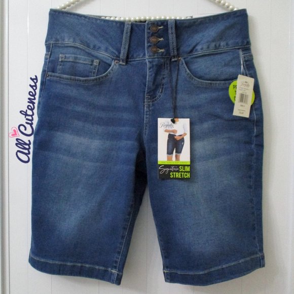 ROYALTY FOR ME  Bermuda Denim Jean Shorts Size 4 - Picture 1 of 7